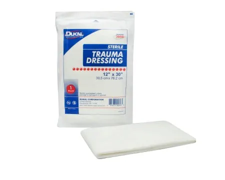 Dukal - 3050 - Trauma Dressing Dukal 12 X 30 Inch 1 per Pack Sterile Rectangle