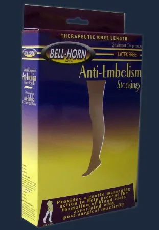 DJO - Bell-Horn - 11000L - Anti-embolism Stocking Bell-Horn Knee High Large Beige Closed Toe