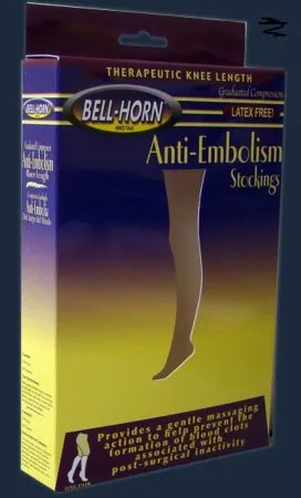 DJO - Bell-Horn - 11300M - Anti-embolism Stocking Bell-Horn Knee High Medium Black Closed Toe