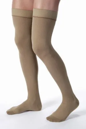 BSN Medical - JOBST for Men - 115402 - Compression Stocking Jobst For Men Thigh High Large Khaki Closed Toe