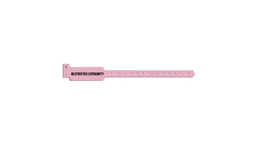 Precision Dynamics - Sentry Superband Alert Bands - 5075E-12-PDM - Identification Wristband Sentry Superband Alert Bands Alert Band Permanent Snap Restricted Extremity