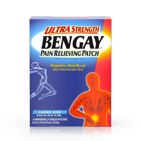 J & J Healthcare Systems - Bengay Ultra Strength - From: 10074300081493 To: 10074300081509 - J&J  Topical Pain Relief  5% Strength Menthol Patch 4 per Box