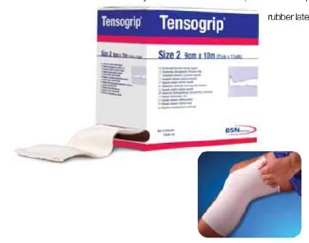 BSN Medical - Tensogrip - 7585FL - Elastic Tubular Support Bandage Tensogrip 4-1/2 Inch X 11 Yard Large Thigh Pull On Beige NonSterile Size G Standard Compression