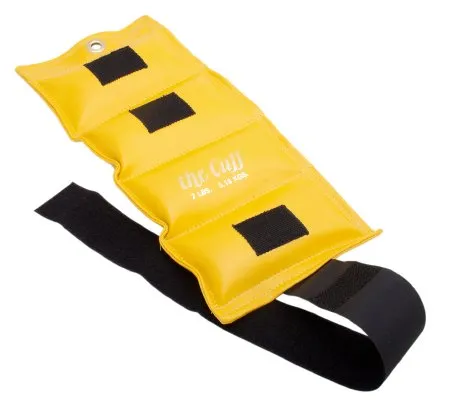 Fabrication Enterprises - 10-2511 - The Cuff Deluxe Ankle And Wrist Weight - 7 Lb - Lemon