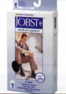 BSN Medical - JOBST for Men - 115295 - Compression Stocking Jobst For Men Knee High X-large / Full Calf Black Closed Toe