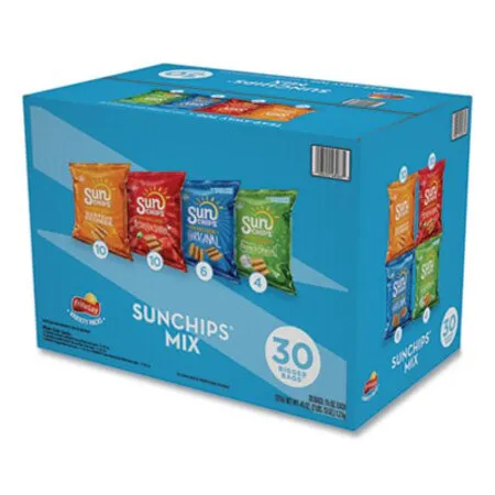SunChips - LAY-49932 - Variety Mix, Assorted Flavors, 1.5 Oz Bags, 30 Bags/box