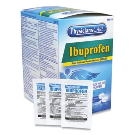 PhysiciansCare - ACM-90015 - Ibuprofen Medication, Two-pack, 50 Packs/box