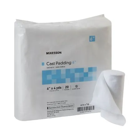 McKesson - 16-CP6 - Cast Padding Undercast 6 Inch X 4 Yard Polyester NonSterile