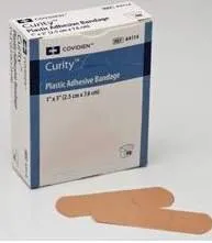 Cardinal - Curity - 44114 -  Adhesive Strip  1 X 3 Inch Plastic Rectangle Tan Sterile