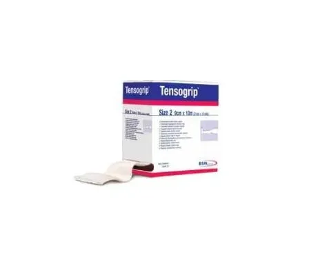 BSN Medical - Tensogrip - 7151500 - Elastic Tubular Support Bandage Tensogrip 3 Inch X 11 Yard Small Knee / Medium Anklle Pull On White NonSterile Size D Standard Compression