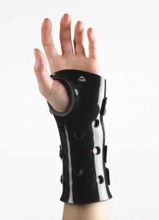 Corflex - 37-0502-000 - Wrist / Hand Splint Corflex Polyethylene / Foam / Stockinette Right Hand Black Medium