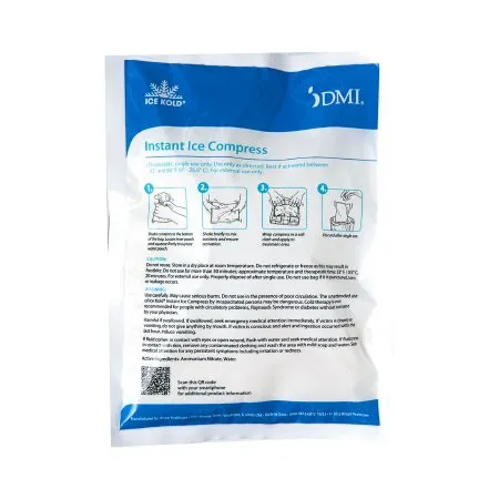 Mabis Healthcare - Ice Kold Junior - 612-0012-9850 - Instant Cold Pack Ice Kold Junior General Purpose 4-3/4 X 6-1/2 Inch Disposable