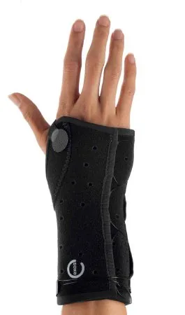 DJO - Exos - 220-31-1111 - Wrist Brace Exos Thermoformable Polymer Left Hand Black X-small