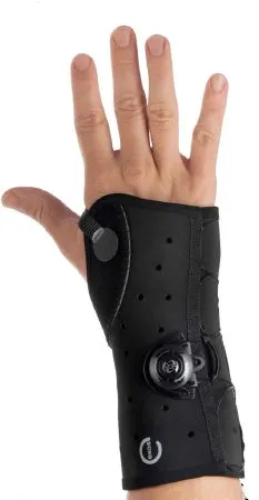 DJO DJOrthopedics - Exos - 221-61-1111 - DJO  Wrist Brace with Boa  Thermoformable Polymer / Nylon Left Hand Black Large