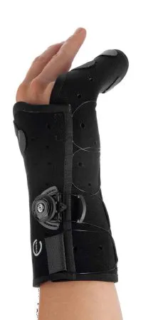 DJO - Exos - 325-31-1111 - Boxer Fracture Brace Exos Thermoformable Polymer Left Hand Black X-small