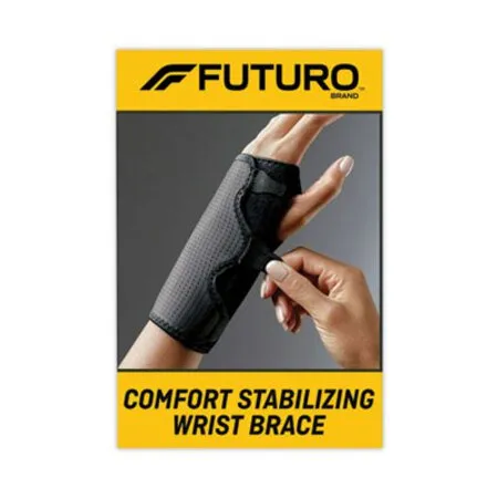 Futuro - MMM-10770EN - Adjustable Reversible Splint Wrist Brace, Fits Wrists 5.5 To 8.5, Black