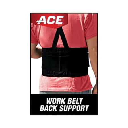 Ace - MMM-208605 - Work Belt With Removable Suspenders, One Size Fits All, Up To 48 Waist Size, Black