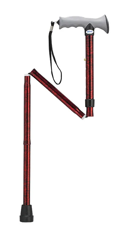 Drive Devilbiss Healthcare - From: 43-3230 To: 43-3233 - Drive Adjustable Lightweight Folding Cane With Gel Hand Grip