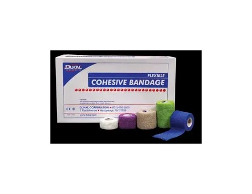 Dukal - 8015AS - Bandage, Cohesive, 1", Non-Sterile, Assorted Colors, 5 yds/rl, 30 rl/bx