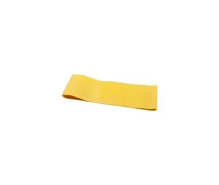 Fabrication Enterprises - CanDo Low Powder - Oct-51 - Exercise Resistance Band Loop CanDo Low Powder Yellow 3 X 10 Inch X-Light Resistance