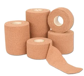 Andover Coated Products - CoFlex·LF2 - 9400S - Cohesive Bandage CoFlex·LF2 4 Inch X 5 Yard Self-Adherent Closure Tan Sterile 20 lbs. Tensile Strength