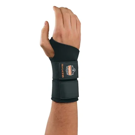 Ergodyne - From: 16612 To: 16623 - ProFlex 670 Ambidextrous Wrist Support ProFlex 670 Ambidextrous Double Strap Neoprene Left or Right Hand Black Medium