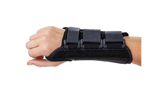 DJO - ProCare ComfortFORM - 81-97888 - Wrist Brace Procare Comfortform Aluminum / Foam / Spandex Right Hand Black X-large