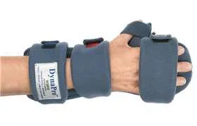 Alimed - DynaPro - 2970002708 - Resting Hand Orthosis With Thumb Ease Dynapro Fabric Left Hand Blue Medium