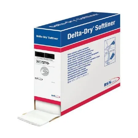 BSN Medical - Delta-Dry Softliner - 7277901 - Cast Padding Undercast / Water Resistant Delta-Dry Softliner 1 Inch X 11 Yard Polypropylene / Nylon / Polyester Mesh NonSterile