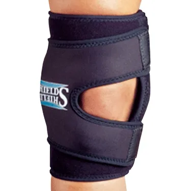 Hely & Weber - Shields - 5675-BLK-S - Knee Brace Shields Small 12 To 13-1/2 Inch Thigh Circumference 12 Inch Length Left Or Right Knee