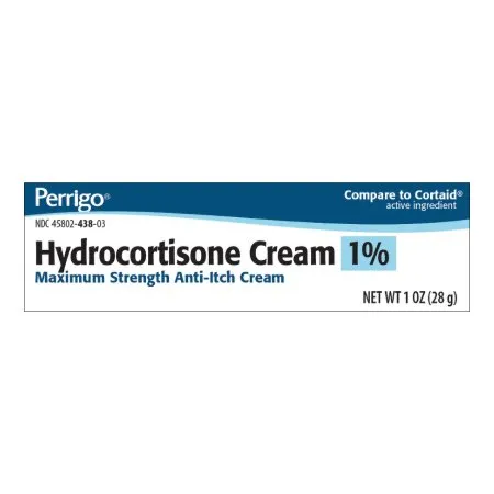 Perrigo - 45802043803 - Itch Relief 1% Strength Cream 1 oz. Tube