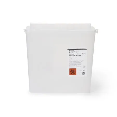 McKesson - From: 2261 To: 2270 - Prevent Sharps Container Prevent Translucent Red Base 10 3/4 H X 10 1/2 W X 4 3/4 D Inch Horizontal Entry 1.25 Gallon