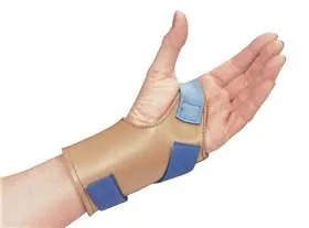 Alimed - Freedom Wrist-Trainer Gauntlet - 5720/NA/LS - Wrist Support Freedom Wrist-Trainer Gauntlet AliSoft Material / Nylon Left Hand Blue / Tan Small