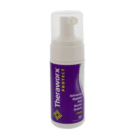 Avadim Technologies - HXC-04Z - Avadim Theraworx Protect Advanced Hygiene and Barrier System Rinse Free Cleanser Theraworx Protect Advanced Hygiene and Barrier System Foaming 3.4 oz. Pump Bottle Lavender Scent