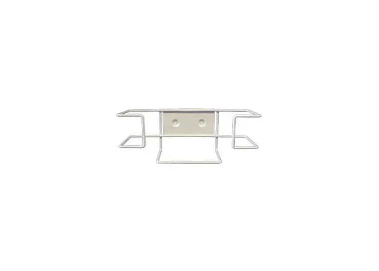 Unimed - Midwest - Dual Wire - BXWW004029 - Glove Box Holder Dual Wire Horizontal Or Vertical Mounted 1-box Horizontal / 2-box Vertical Capacity White 3-1/2 X 3-1/2 X 11 Inch Coated Wire