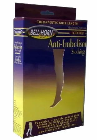 DJO - Bell-Horn - 11110S-SHORT - Anti-embolism Stocking Bell-Horn Thigh High Small / Short Beige Closed Toe