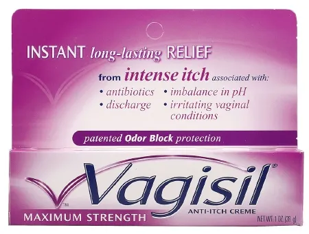 Combe - Vagisil - 01150900372 -  Itch Relief  20% 3% Strength Cream 1 oz. Tube