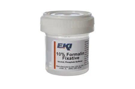 EK Industries - 24499-100X20ML - Prefilled Formalin Container 10 mL Fill in 20 mL (0.67 oz.) Screw Cap Warning Label / Patient Information NonSterile