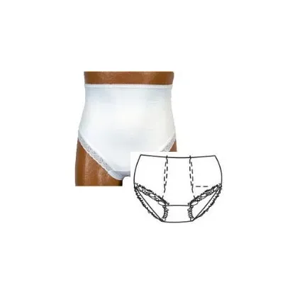 Options Ostomy Support Barrier - 880-04-M-D - OPTIONS Ladies' Brief with Built-In Barrier/Support, Dual Stoma, 6-7, Hips