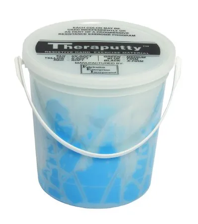Fabrication Enterprises - 10-2654 - Cando Antimicrobial Theraputty Exercise Material - 5 Lb - Blue - Firm