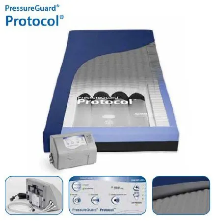 Span America - PressureGuard Protocol - P8035-29 - Bed Mattress PressureGuard Protocol Alternating Pressure / Low Air Loss 80 X 35 X 7 Inch