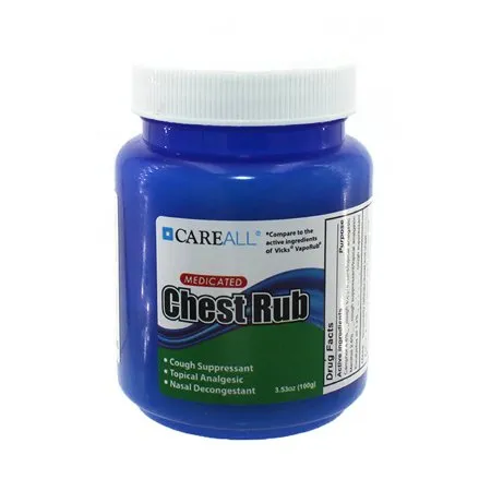 New World Imports - CareAll - MCR4 -  Chest Rub  4.8% 1.2% 2.6% Strength Ointment 3.53 oz.