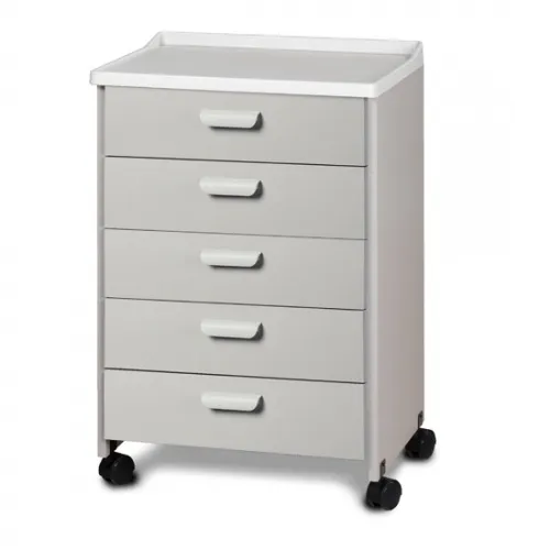 Clinton Industries - From: 8950 To: 8950-AF - Mobile 5 drawer cabinet w/molded top