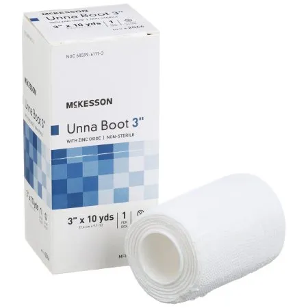 McKesson - 2066 - Unna Boot 3 Inch X 10 Yard Cotton Zinc Oxide NonSterile