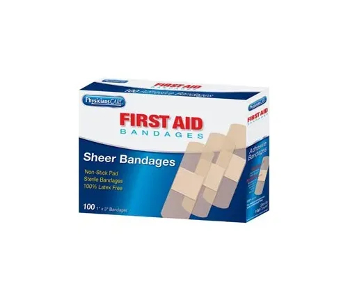First Aid Only - From: 90331 To: 90332 - Sheer Bandages, 1"x3", 100/bx (DROP SHIP ONLY)
