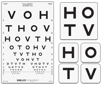 Good-Lite - 600758 - Preschool Eye Test Chart Good-lite 10 Foot Distance Acuity Test