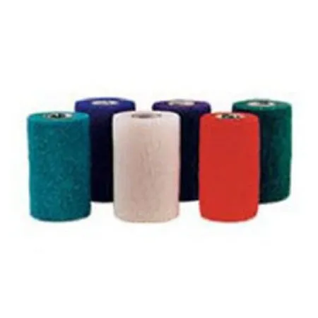 Andover Healthcare - CoFlex NL - 5300RB-024 - Andover Coated Products  Cohesive Bandage  3 Inch X 5 Yard Self Adherent Closure Teal / Blue / White / Purple / Red / Green NonSterile 12 lbs. Tensile Strength