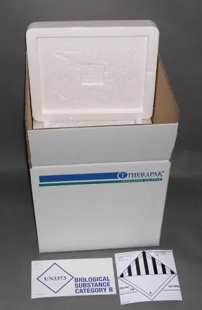 Therapak - 37909 - Insulated Shipper Therapak 9 X 10 X 12 Inch For Transporting Biological Substance Category B Specimens