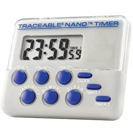 Cole-Parmer Inst. - Traceable - 94461-31 - Electronic Alarm Timer Large Digit Traceable 24 Hours Digital Display