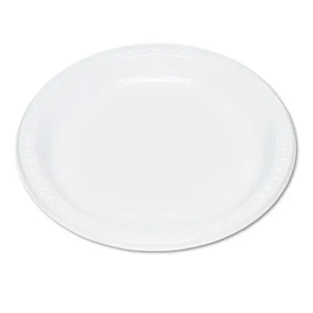 Tablemate - TBL-9644WH - Plastic Dinnerware, Plates, 9 Dia, White, 500/carton